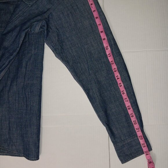 JW ANDERSON CHAMBRAY BUTTON DOWN  SHIRT - Picture 3 of 14